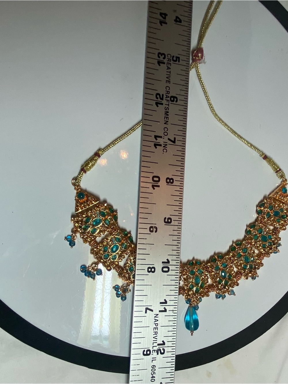Traditional Indian Jewelry set. Length adjustable. - Picture 6 of 9